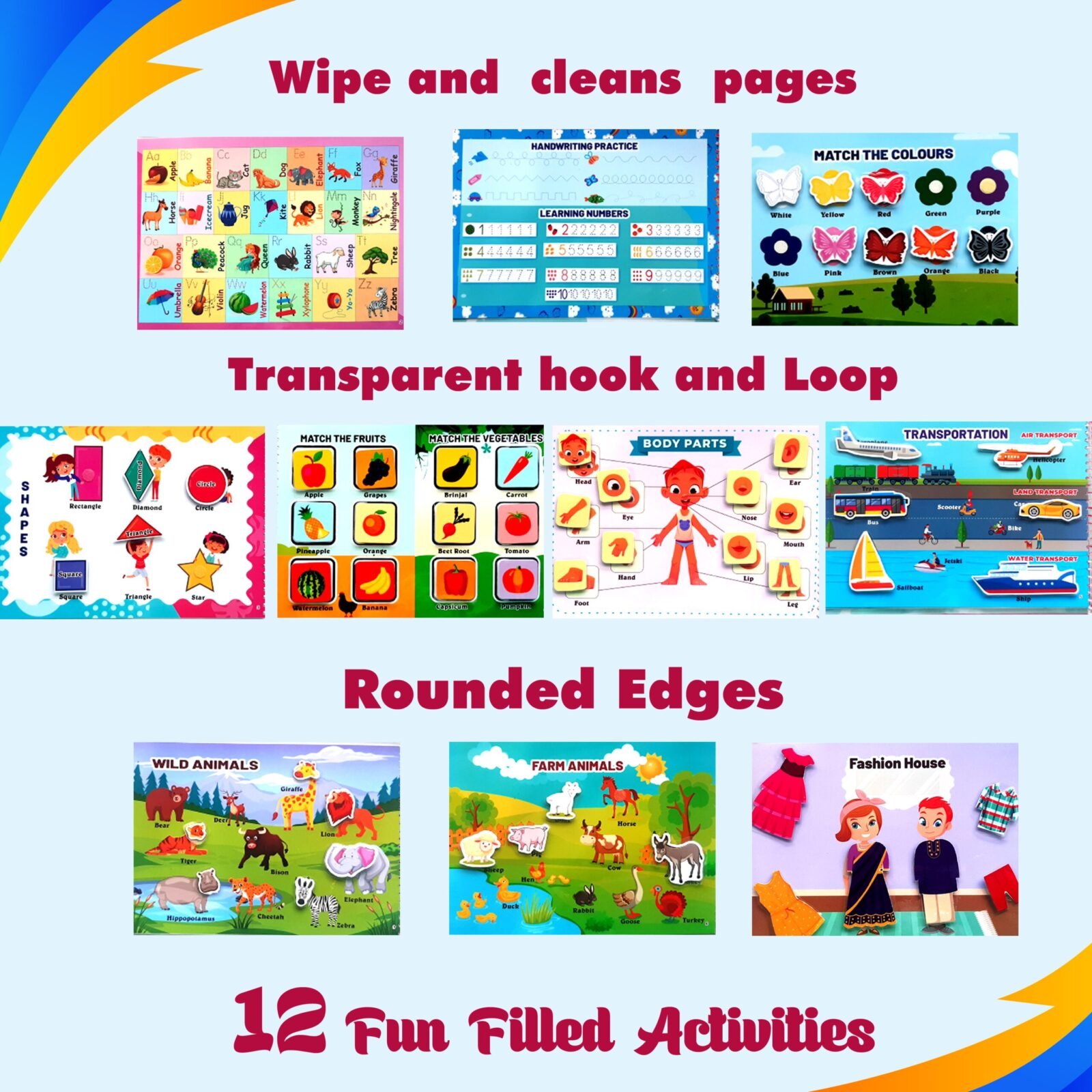 Laadan Busy Little HandsPreschool Activity BookActivity Binder